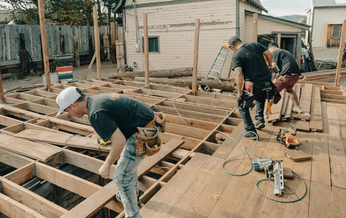 Installation de terrasse en bois